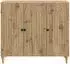 vidaXL Sideboard Artisan-Eiche 89x34,5x80cm Holzwerkstoff 3-türig