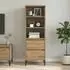 vidaXL Highboard Artisan-Eiche 40x36x110cm Holzwerkstoff