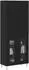 vidaXL Highboard 2-tlg., schwarz Eichen-Optik, Ingenieurholz & Glas