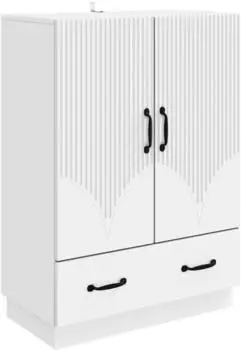 vidaXL Sideboard weiß, Holzwerkstoff, 66x34,5x92cm