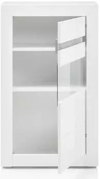 Lomado COGO-61 Kommode hochglanz weiß mit LED, 66x112x35cm (LA61-7Wi2CA20)