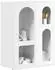 vidaXL ELST Sideboard Holzwerkstoff, hochglanz weiß, 59x35x80,5cm (891318)