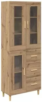 vidaXL Highboard Artisan-Eiche 69,5x34x180cm (Holzwerkstoff)