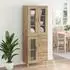 vidaXL Highboard Artisan-Eiche 69,5x34x180cm (Holzwerkstoff)