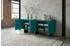 Kawola Sideboard LYNN 4 Türen petrol, 180x75x40cm (800001495318)