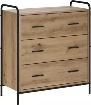 vidaXL Sideboard Artisan-Eiche 97x33x81cm, Holzwerkstoff