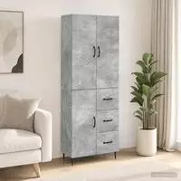 vidaXL Schrankset 2 stk. Betongrau Holzwerkstoff