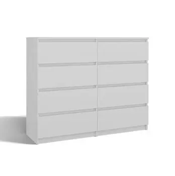RAUMHIRSCH Kommode weiß, 120x97x40cm, 8 Schubladen (800001456980)