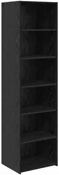 vidaXL Schrank schwarz Eichen-Optik 50x41x185cm Holzwerkstoff