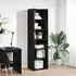 vidaXL Schrank schwarz Eichen-Optik 50x41x185cm Holzwerkstoff