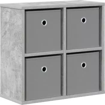 vidaXL Sideboard Betongrau 49,5 x 22 x 47 cm