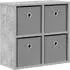 vidaXL Sideboard Betongrau 49,5 x 22 x 47 cm