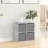 vidaXL Sideboard Betongrau 49,5 x 22 x 47 cm