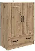 vidaXL Sideboard Artisan-Eiche 66 x 34,5 x 92 cm Holzwerkstoff