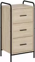 vidaXL Sideboard Sonoma-Eiche 97 x 33 x 81 cm Holzwerkstoff