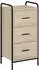 vidaXL Sideboard Sonoma-Eiche, Holzwerkstoff, 97x33x81cm