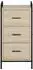 vidaXL Sideboard Sonoma-Eiche, Holzwerkstoff, 97x33x81cm
