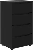 vidaXL Stauraumschr&auml;nke 60 x 48 x 105 cm Holzwerkstoff Schwarz