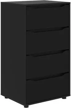 vidaXL Stauraumschrank 60x48x105cm Holzwerkstoff schwarz (3406236)