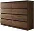 Mirjan24 Malwa M8 Kommode 8 Schubladen, nussbaum, 138x100x40cm (800001997202)