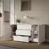 Home Collective Sideboard weiß, 2 Türen & 3 Schubladen, 150x40x70cm