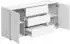 Home Collective Sideboard weiß, 2 Türen & 3 Schubladen, 150x40x70cm
