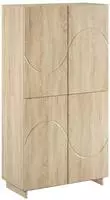 vidaXL Highboard Sonoma-Eiche 79x41x151 cm Holzwerkstoff