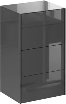 M&auml;usbacher Colors Kommode anthrazit, Glas, 52x89x42cm (8002-KO-03-52)