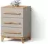 Livinity Mailo Kommode Kaschmir/Eiche Artisan, 3 Schubladen, 60x88x53,4cm (800001620042)