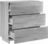vidaXL Sideboard Sonoma-Grau, Holzwerkstoff, 70x38x75cm