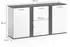 VICCO Novelli Highboard 3 Türen, weiß/anthrazit