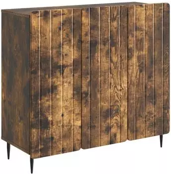 vidaXL Sideboard Holzwerkstoff R&auml;uchereiche 89x34,5x82cm