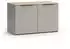 VICCO Wido Kommode 80x50cm, 2 Türen, greige