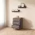 Livinity Mailo Kommode grau/Eiche Artisan, 3 Schubladen, 60x88cm (800001620047)