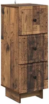 vidaXL Schubladenschrank Altholz 33x34,5x90cm (893933)