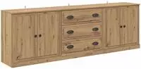 vidaXL Sideboards 3 stk. Artisan-Eiche 210 x 35,5 x 67,5 cm