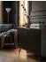 KADIMA DESIGN Sideboard schwarz/Eiche-Dekor, 120x80x40cm, Türen & Schubladen, Metallbeine