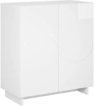 vidaXL Sideboard Hochglanz wei&szlig;, 67x34,5x75cm (8011535)