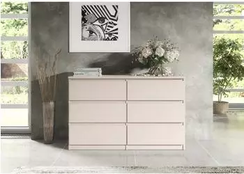 RAUMHIRSCH Kommode Kaschmir 6 Schubladen, 100x79x39cm (800001522957)