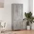 vidaXL Highboard grau Sonoma 69,5x34x180 cm Holzwerkstoff (3199871)