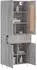 vidaXL Highboard grau Sonoma 69,5x34x180 cm Holzwerkstoff (3199871)