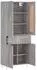vidaXL Highboard grau Sonoma 69,5x34x180 cm Holzwerkstoff (3199871)