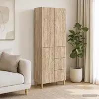 vidaXL Schrankset 2 stk. Sonoma-Eiche 66 x 34.5 x 90 cm