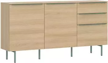 Tom Tailor Color Puzzle 07 Sideboard light oak, 3 Türen, 2 Schubladen, 165cm