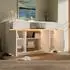 MODFU Sideboard weiß mit LED, 2 Schubladen & 3 Türen, 140x40x85cm