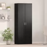 vidaXL Highboard 70 x 33,5 x 180 cm Holzwerkstoff Schwarz Eichen-Optik