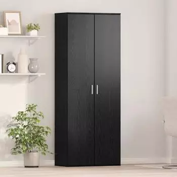 vidaXL Highboard 70x33,5x180cm Holzwerkstoff, schwarz Eichen-Optik (3365566)