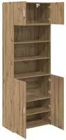 vidaXL Aufbewahrungsschrank Artisan-Eiche 80 x 42,5 x 225 cm