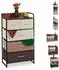 Relaxdays Schubladenschrank 5 Stoff-Schubladen, 100x58x31,5cm (10026616_470)