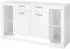 Lomado MAILAND-61 Sideboard hochglanz weiß mit LED-Beleuchtung, 150x83x43cm (LA61-MAILAND-61-SET4)